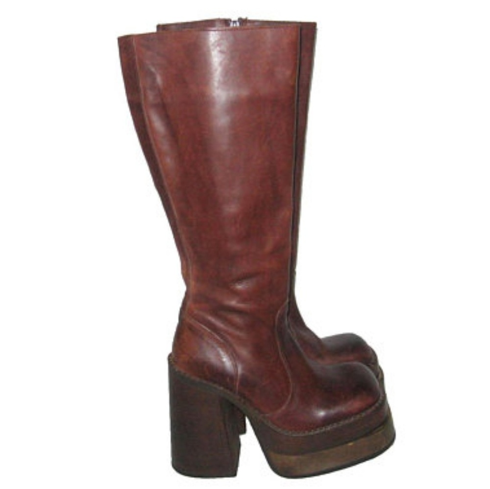 SOLD VTG Sonax Goth Grunge Club Kid Leather Boots